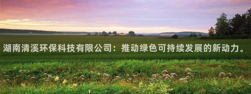 湖南清溪环保科技有限公司：推动绿色可持续发展的新动力。